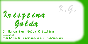 krisztina golda business card